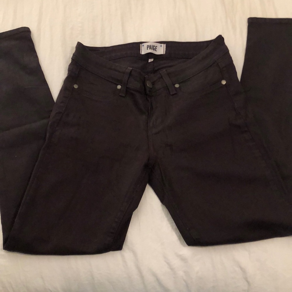 Maroon Paige Skinny Jean